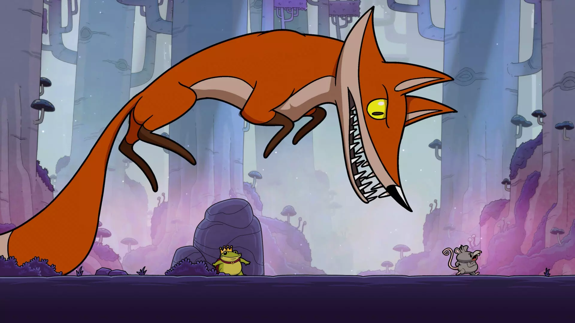 Croak - une démo jouable pour le platformer 2D dessiné à la main de WoodRunner Games