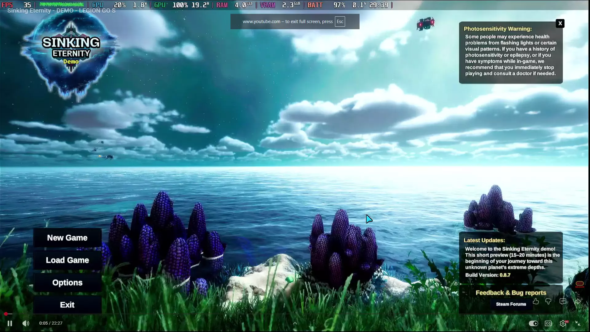 Preview Sinking Eternity - une première plongée courte, mais intrigante