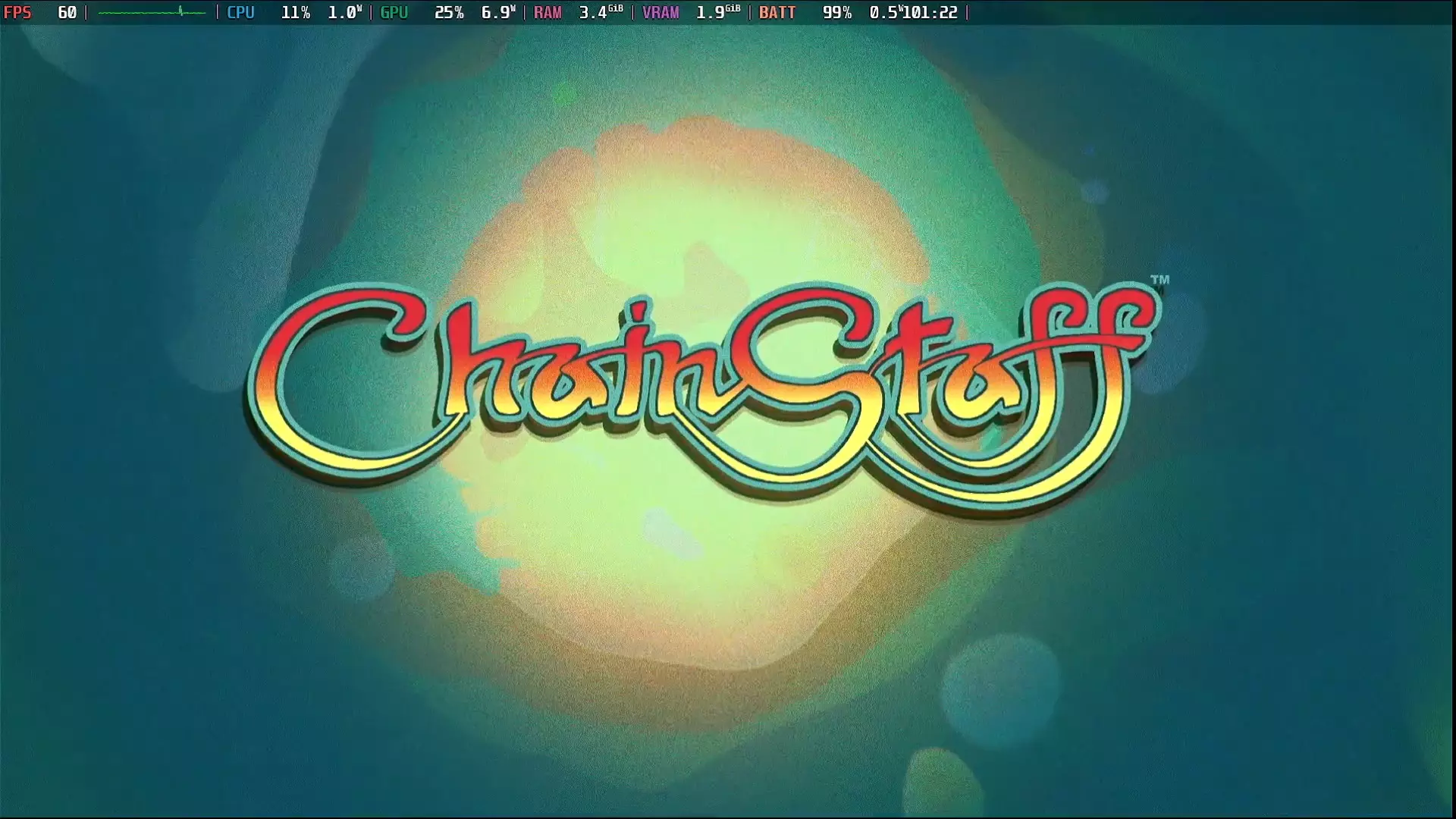 Test - ChainStaff - Alien au crâne, staff en main (Steam Deck / Legion Go S)