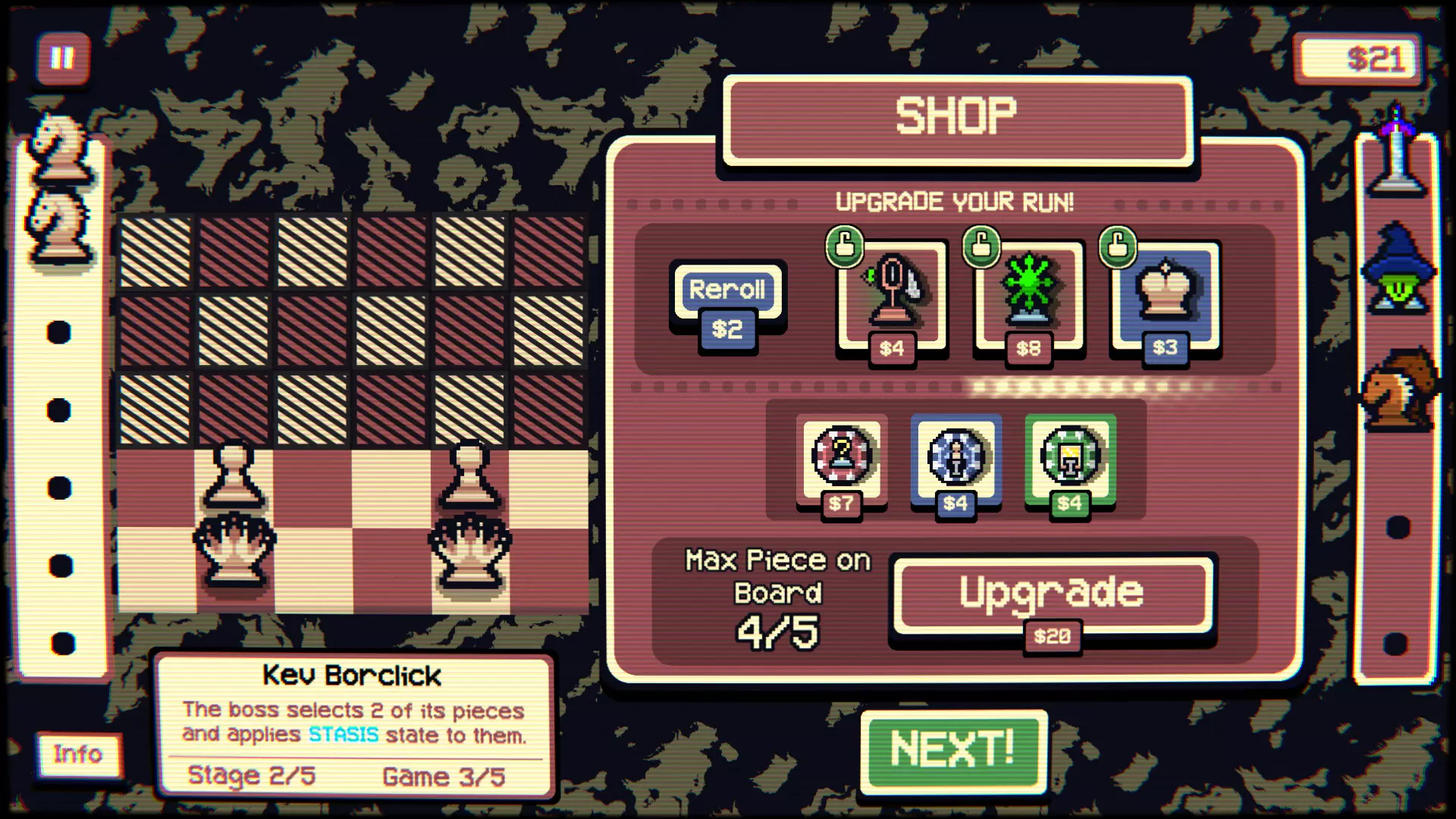 Gambonanza - Le roguelike qui casse les échecs en 150 morceaux