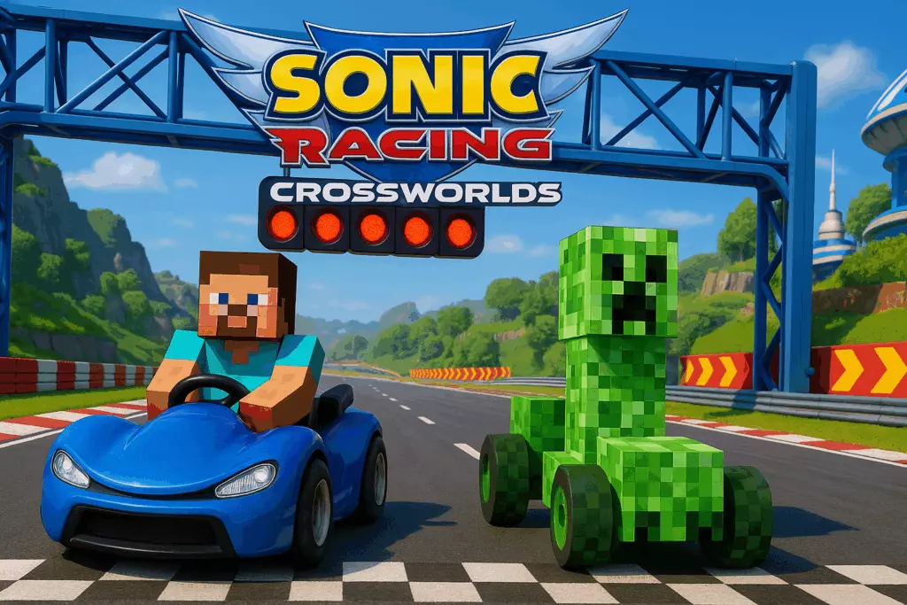 Sonic Racing: CrossWorlds accueille son pack Minecraft