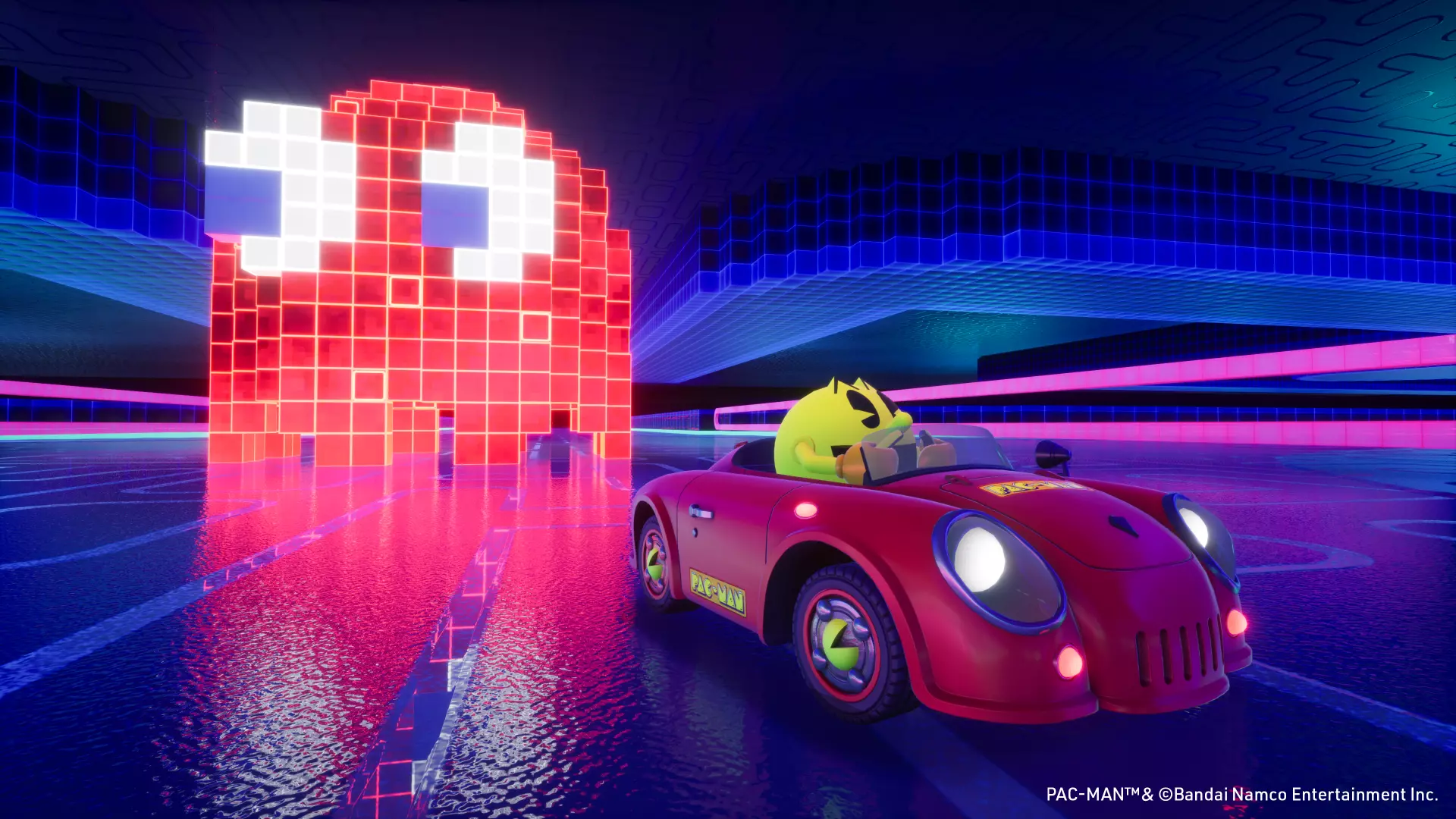 Le pack PAC-MAN officiellement disponible dans Sonic Racing: CrossWorlds
